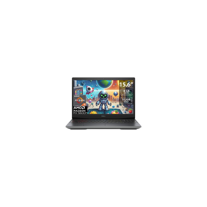 Laptop DELL G5 15 SE Gaming:
Video Radeon RX 5600M  con 6GB GDDR6,
Procesador AMD Ryzen 5 4600H (hasta 4.0GHz),
Memoria de 8GB D