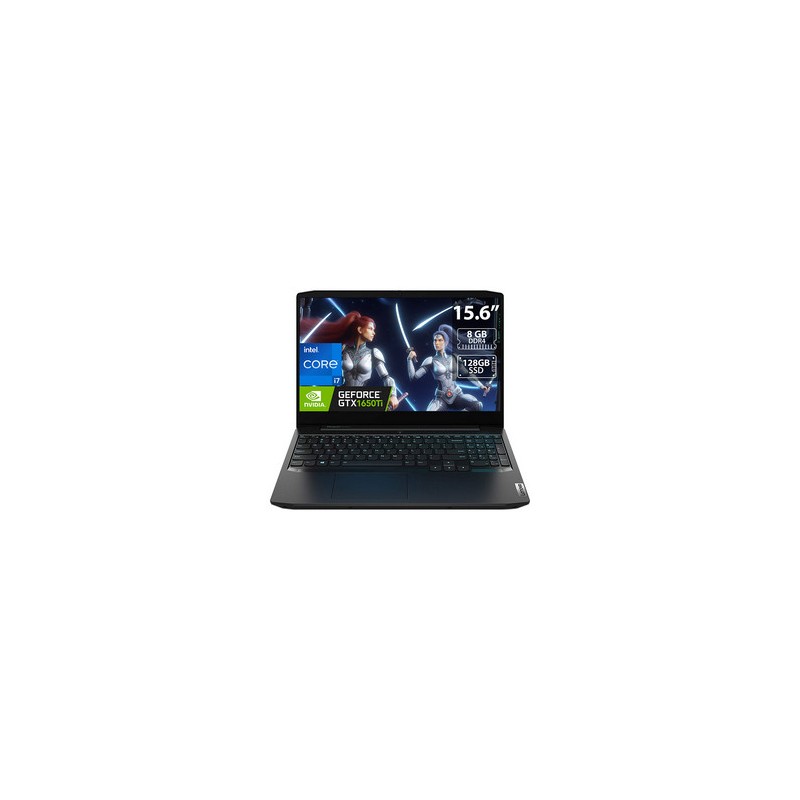 Laptop Lenovo IdeaPad Gaming 3i:
Procesador Intel Core i7 10750H (hasta 5.00 GHz),
Memoria de 8GB DDR4,
SSD de 128GB,
Disco Duro