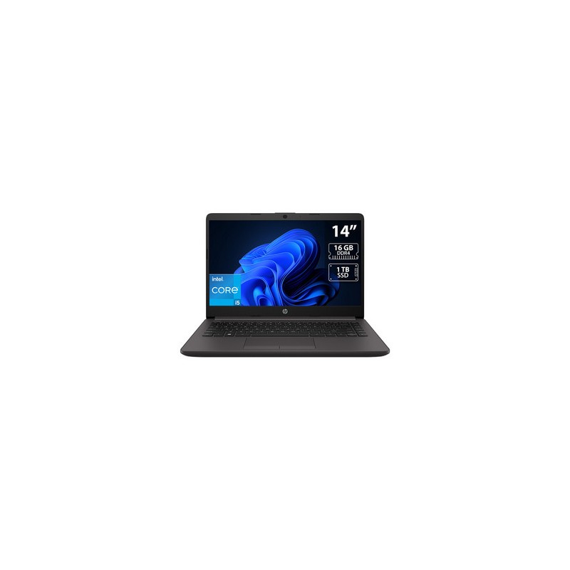Laptop HP 240 G8: 
Procesador Intel Core i5 1135G7 (hasta 4.2 GHz), 
Memoria de 16GB DDR4, 
SSD de 1TB, 
Pantalla de 14" LED, 
V