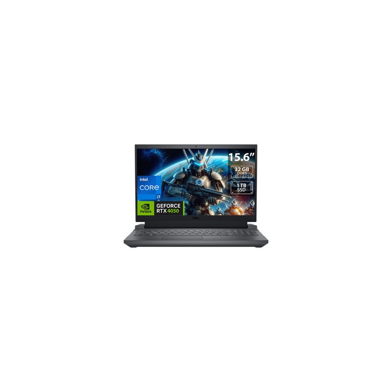 Laptop Gamer DELL G15 5530:
Procesador Intel Core i7 13650HX  (Hasta 4.9 GHz),
Memoria de 32GB DDR5,
SSD de 1TB,
Pantalla de 15.