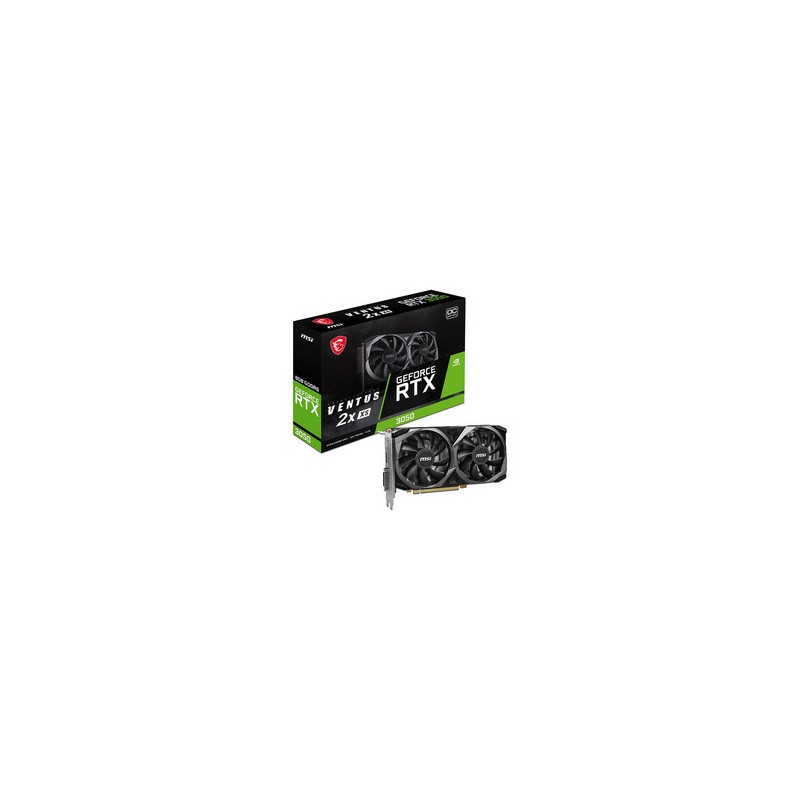 Tarjeta de Video NVIDIA GeForce RTX 3050 MSI VENTUS 2X XS 8G OC, 8GB GDDR6, 1xHDMI, 1xDisplayPort, 1xDVI, PCI Express 4.0.