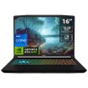 Laptop Gamer MSI Crosshair 16: 
Procesador Intel Core i7 13620H (hasta 4.9 GHz), 
Memoria de 16GB DDR5, 
SSD de 1TB, 
Pantalla d