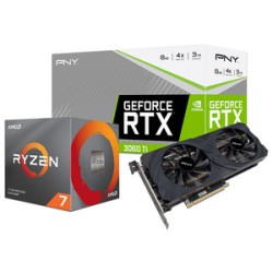 Tarjeta de Video NVIDIA GeForce RTX 3060 Ti PNY UPRISING Dual Fan (LHR), 8GB GDDR6, 1xHDMI 2.1, 3xDisplayPort 1.4a, PCI Express 