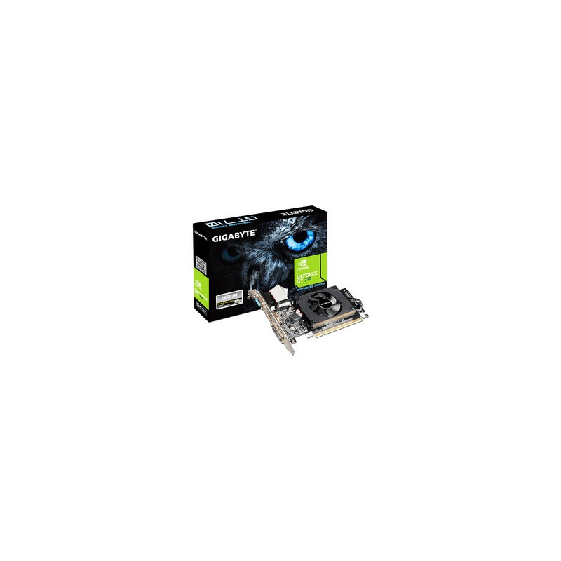 Tarjeta de Video NVIDIA GeForce GT 710 GIGABYTE, 2GB GDDR3, 1xHDMI, 1xDVI, 1xVGA, PCI Express x8 2.0