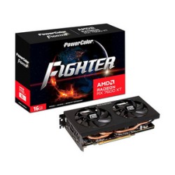 Tarjeta de Video AMD Radeon RX 7600 XT PowerColor Fighter, 16GB GDDR6, 1xHDMI, 3xDisplayPort, PCI Express 4.0.