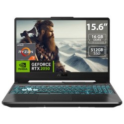 Laptop Gamer ASUS TUF Gaming A15: 
Procesador AMD Ryzen 7 7435HS (hasta 4.5 GHz),
Memoria de 16GB DDR5, 
SSD de 512GB, 
Pantalla