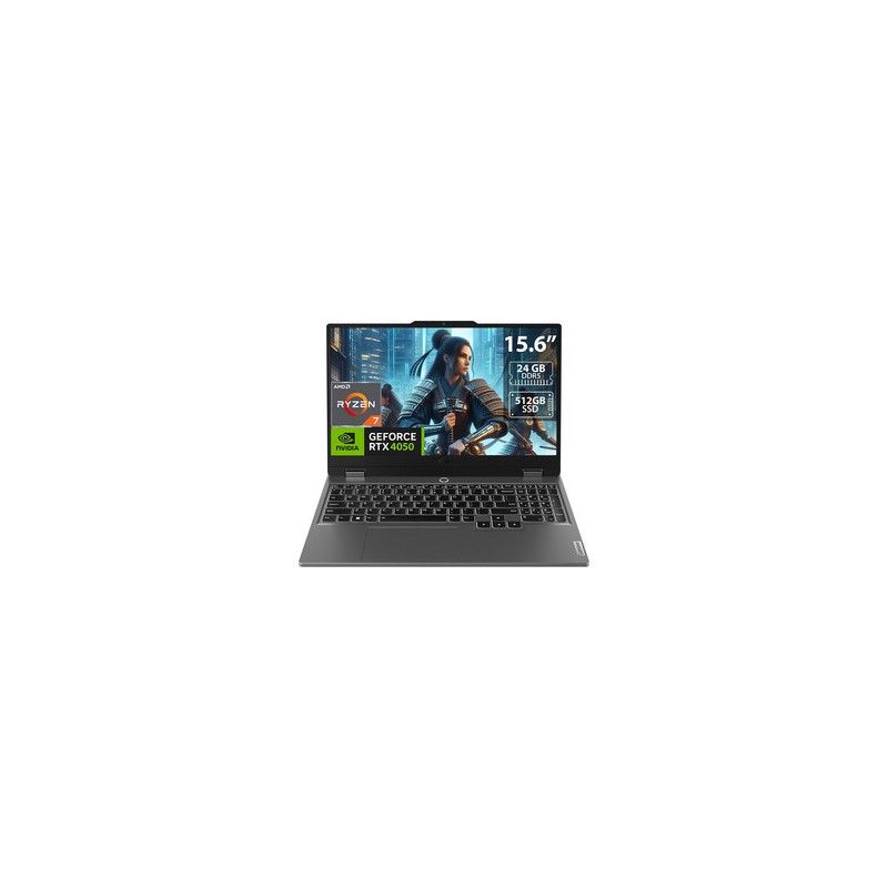 Laptop Lenovo LOQ 9na Gen:
Procesador AMD Ryzen 7 7435HS (hasta 4.5 GHz),
Memoria de 24GB DDR5,
SSD de 512GB,
Pantalla de 15.6" 